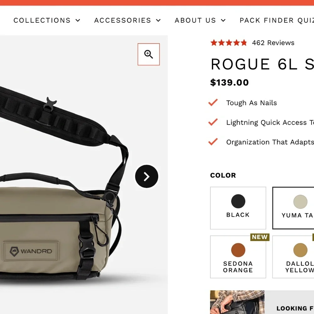 WANDRD Rogue Sling Camera Bag 6L
